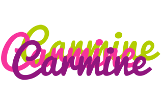 Carmine flowers logo