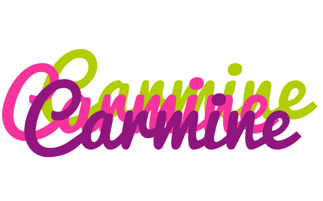 Carmine flowers logo