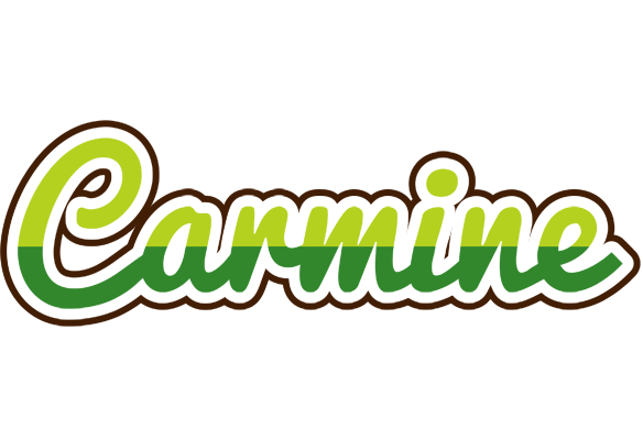 Carmine golfing logo
