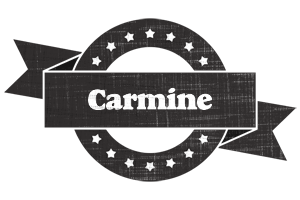 Carmine grunge logo