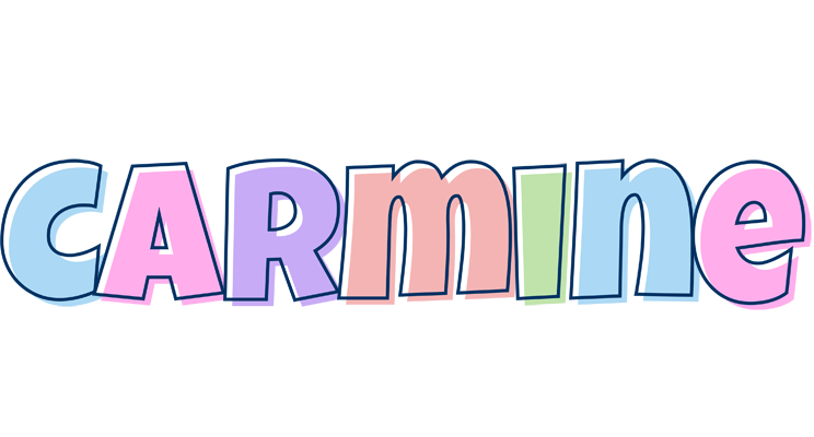 Carmine pastel logo