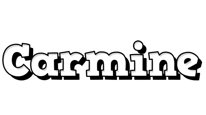 Carmine snowing logo