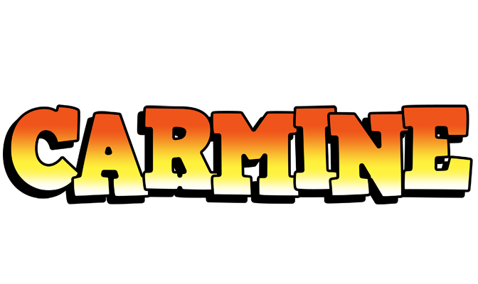 Carmine sunset logo