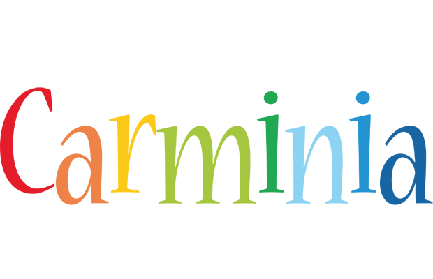 Carminia birthday logo