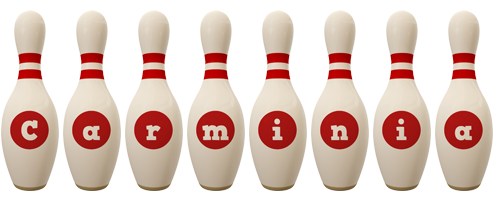 Carminia bowling-pin logo