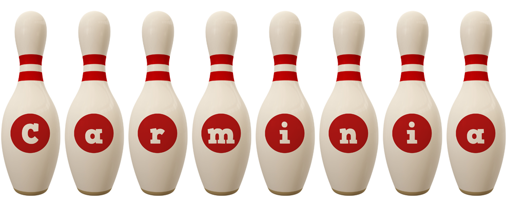 Carminia bowling-pin logo