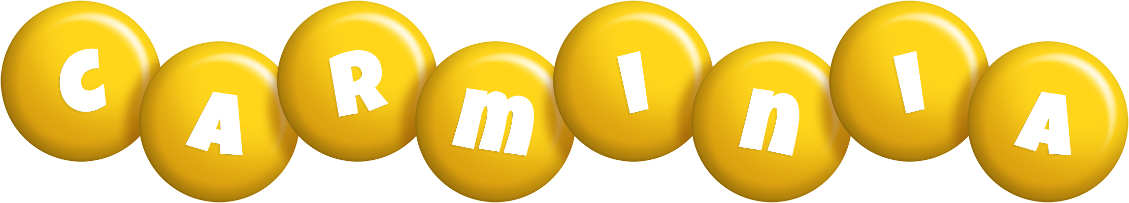 Carminia candy-yellow logo
