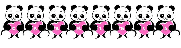 Carminia love-panda logo