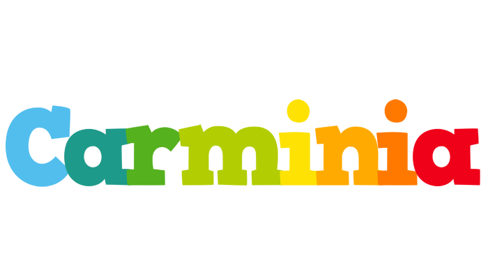 Carminia rainbows logo