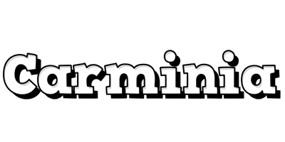 Carminia snowing logo