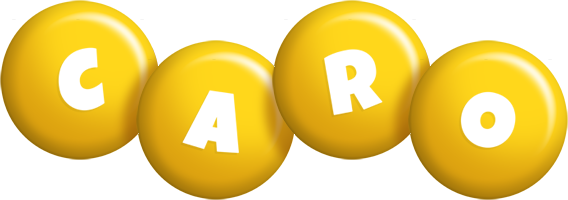 Caro candy-yellow logo