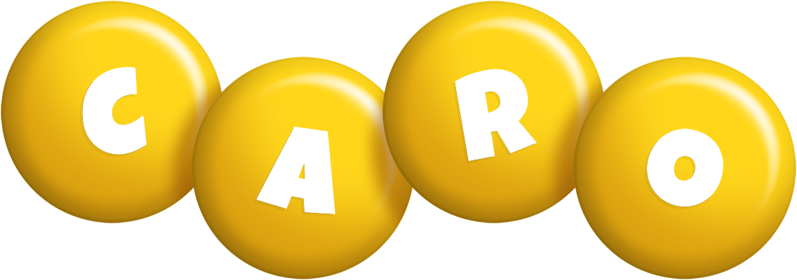 Caro candy-yellow logo