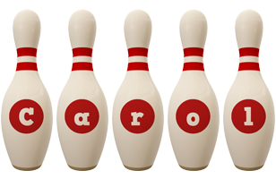 Carol bowling-pin logo