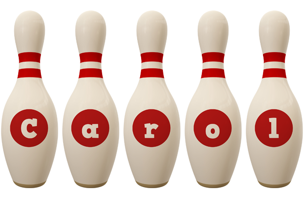 Carol bowling-pin logo