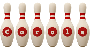 Carole bowling-pin logo