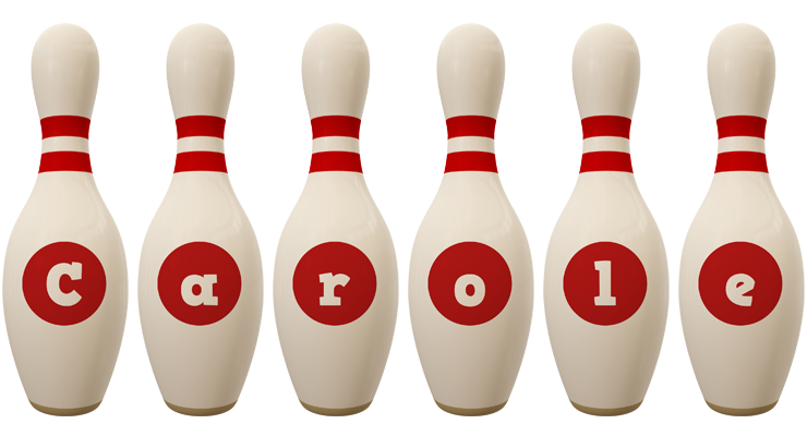 Carole bowling-pin logo