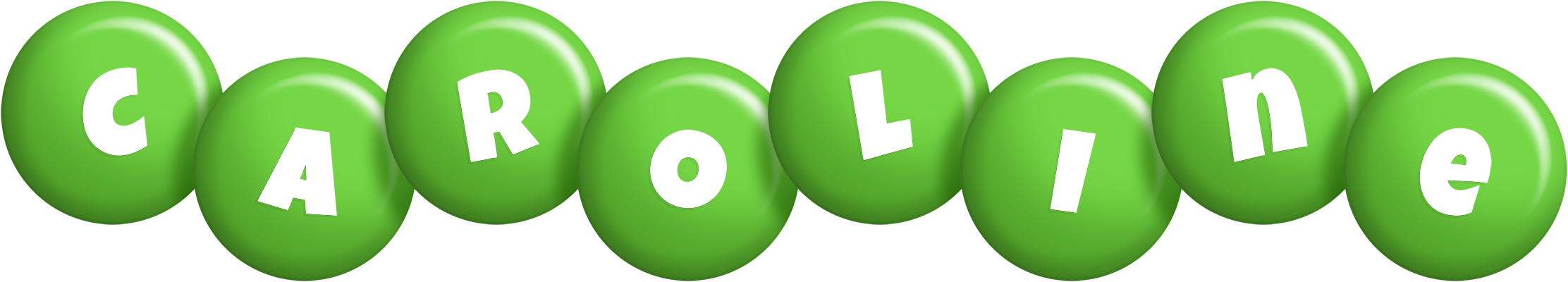 Caroline candy-green logo