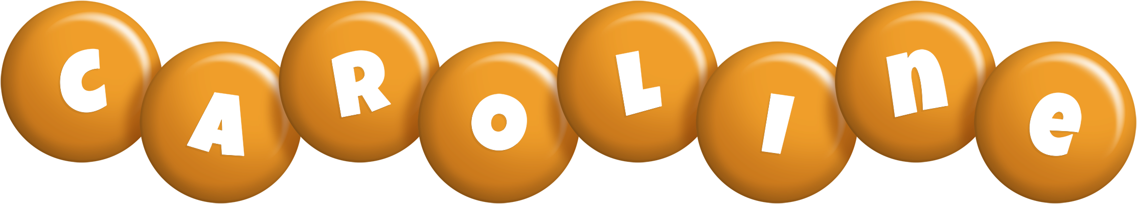 Caroline candy-orange logo