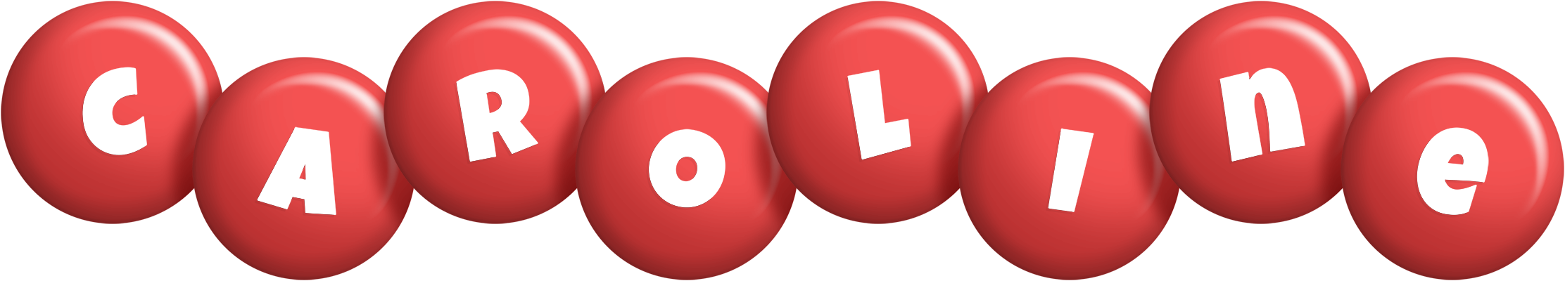 Caroline candy-red logo