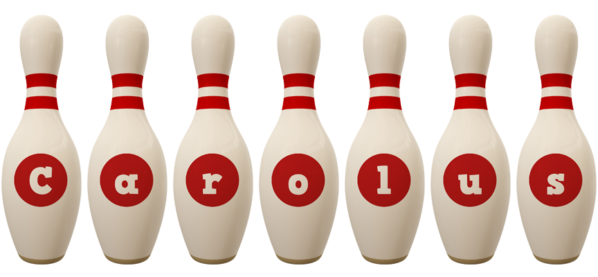 Carolus bowling-pin logo