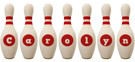 Carolyn bowling-pin logo
