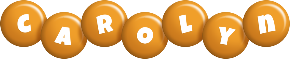 Carolyn candy-orange logo