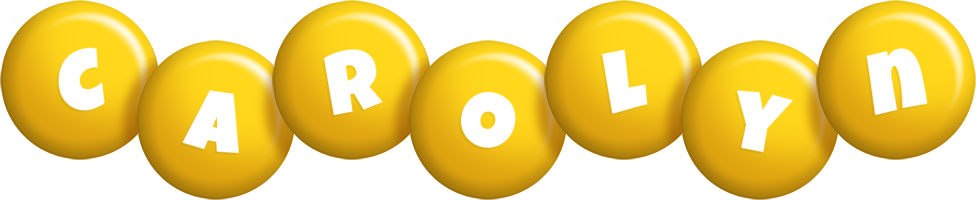 Carolyn candy-yellow logo
