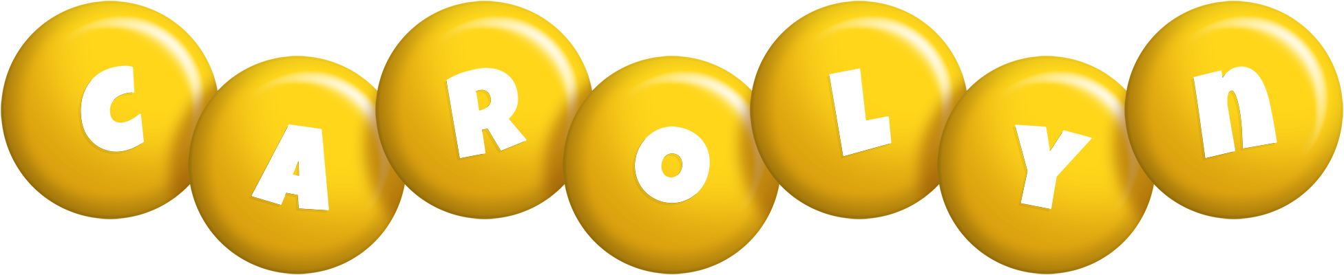Carolyn candy-yellow logo