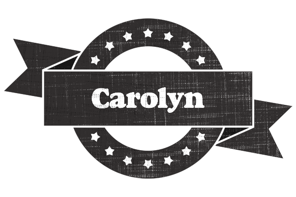 Carolyn grunge logo