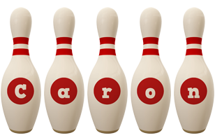 Caron bowling-pin logo