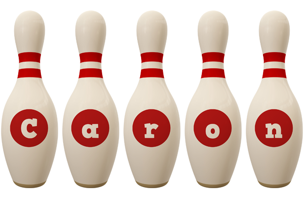 Caron bowling-pin logo