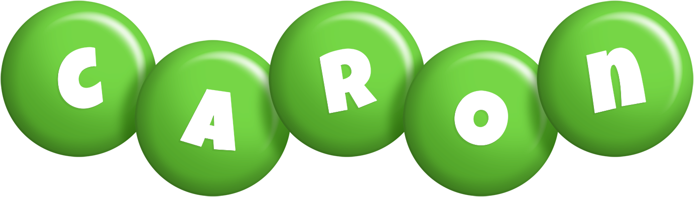 Caron candy-green logo