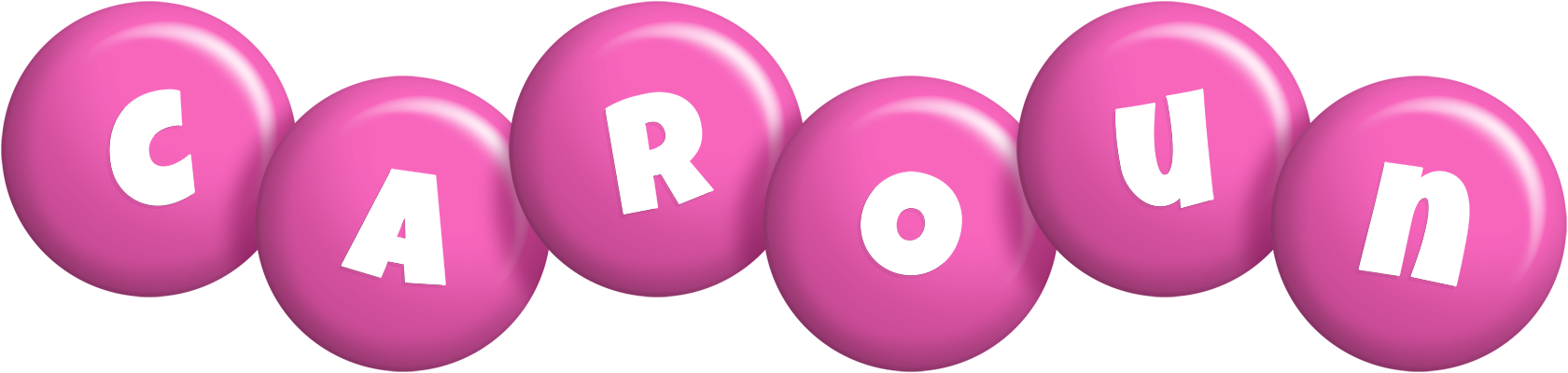 Caroun candy-pink logo