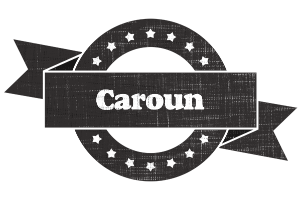 Caroun grunge logo