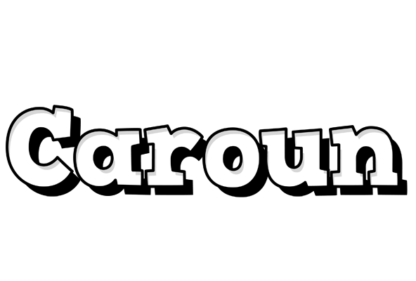 Caroun snowing logo