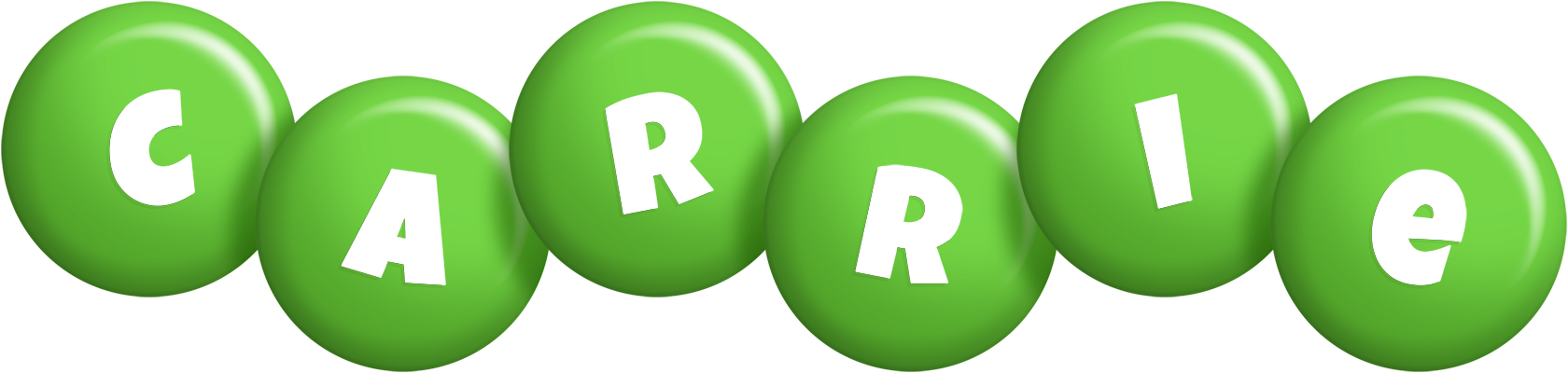 Carrie candy-green logo