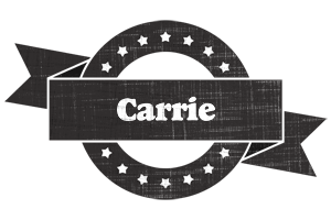 Carrie grunge logo