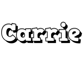 Carrie snowing logo