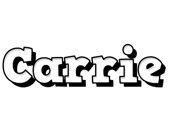 Carrie snowing logo