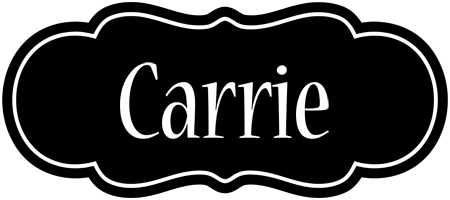 Carrie welcome logo