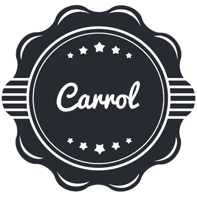 Carrol badge logo