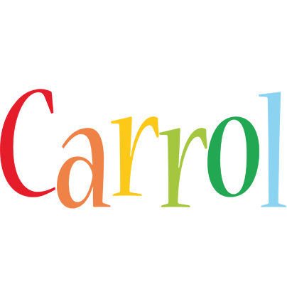 Carrol birthday logo