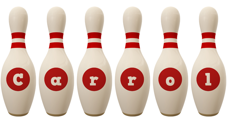 Carrol bowling-pin logo
