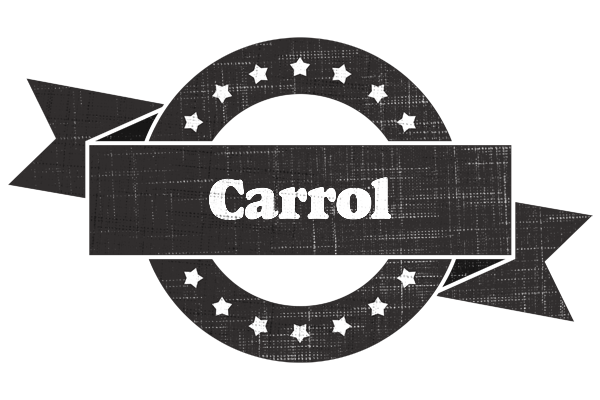 Carrol grunge logo