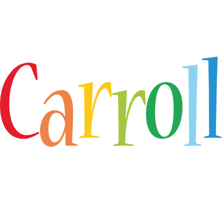 Carroll birthday logo