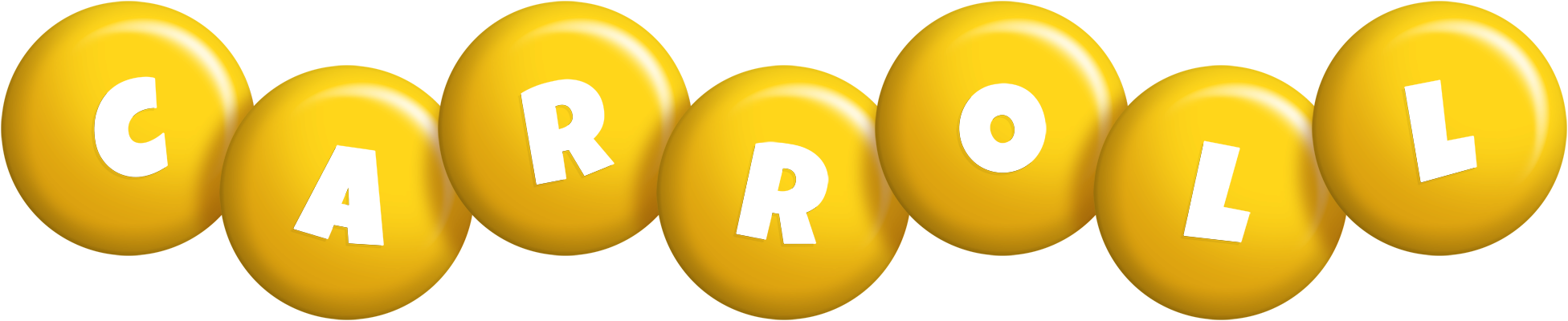 Carroll candy-yellow logo