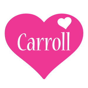 Carroll love-heart logo