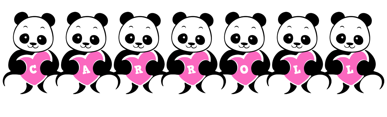 Carroll love-panda logo