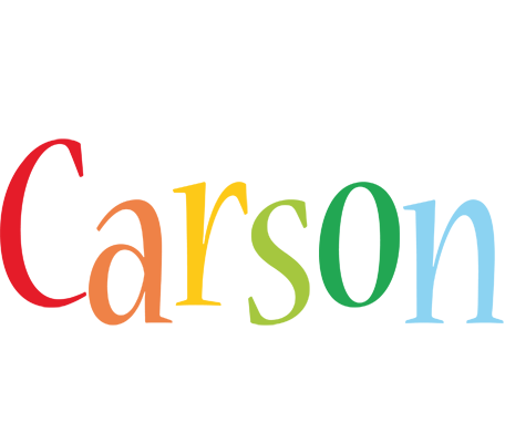 Carson birthday logo