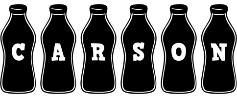 Carson bottle logo